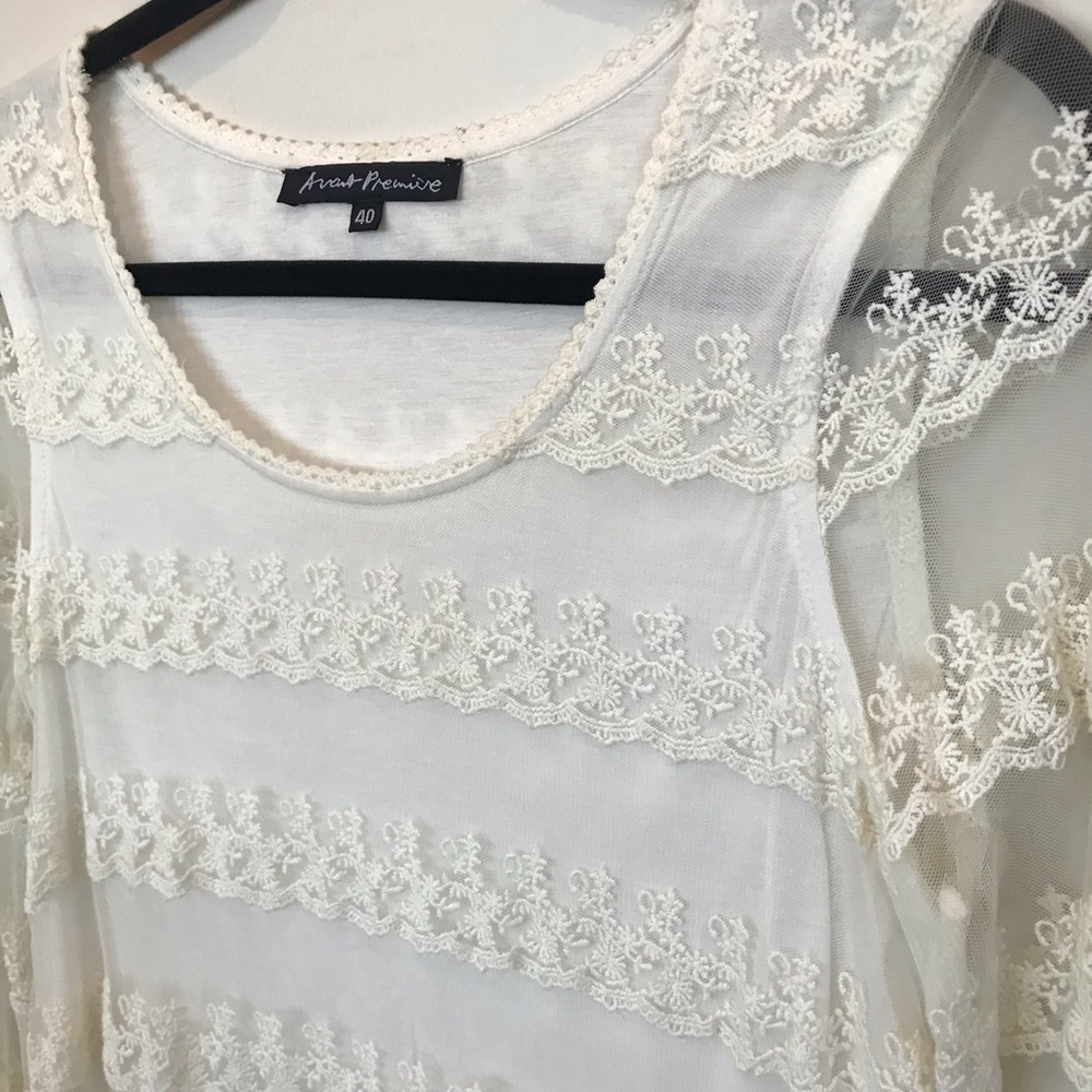 Pretty Ivory Lace Dress